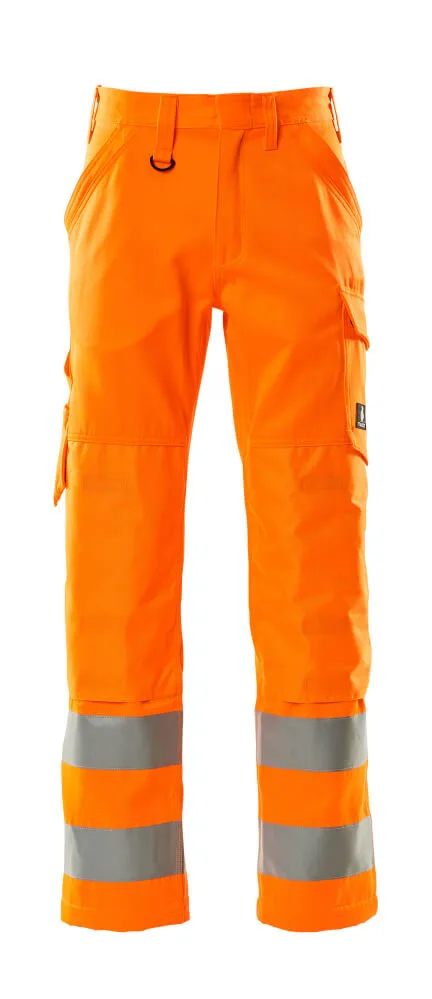 MASCOT® Broek met kniezakken - hi-vis oranje