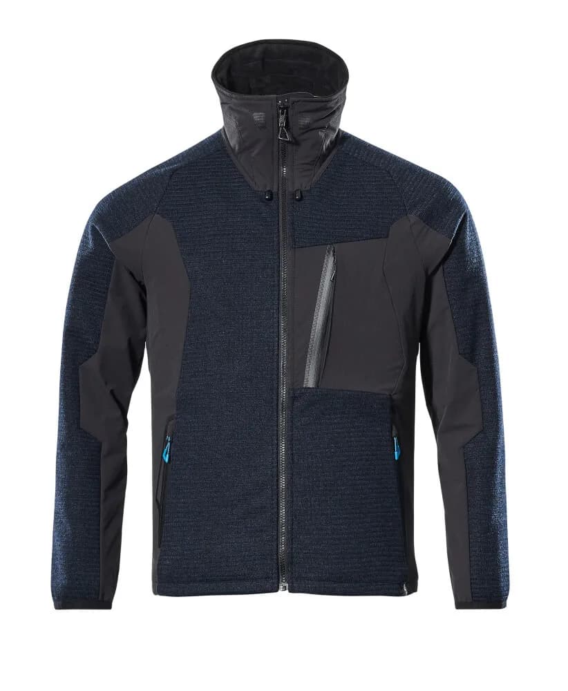 MASCOT® Gebreid jas met rits - donkermarine/zwart
