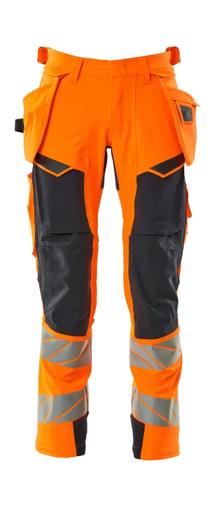 MASCOT® Broek met spijkerzakken - hi-vis oranje/donkermarine