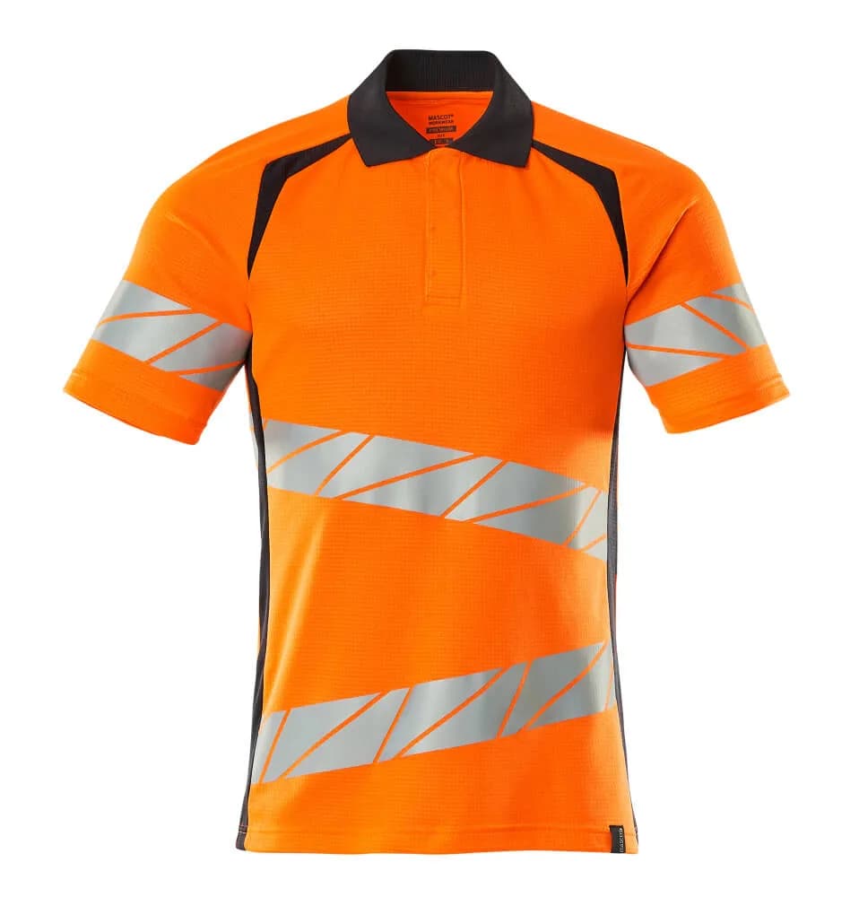 MASCOT® Poloshirt - hi-vis oranje/donkermarine