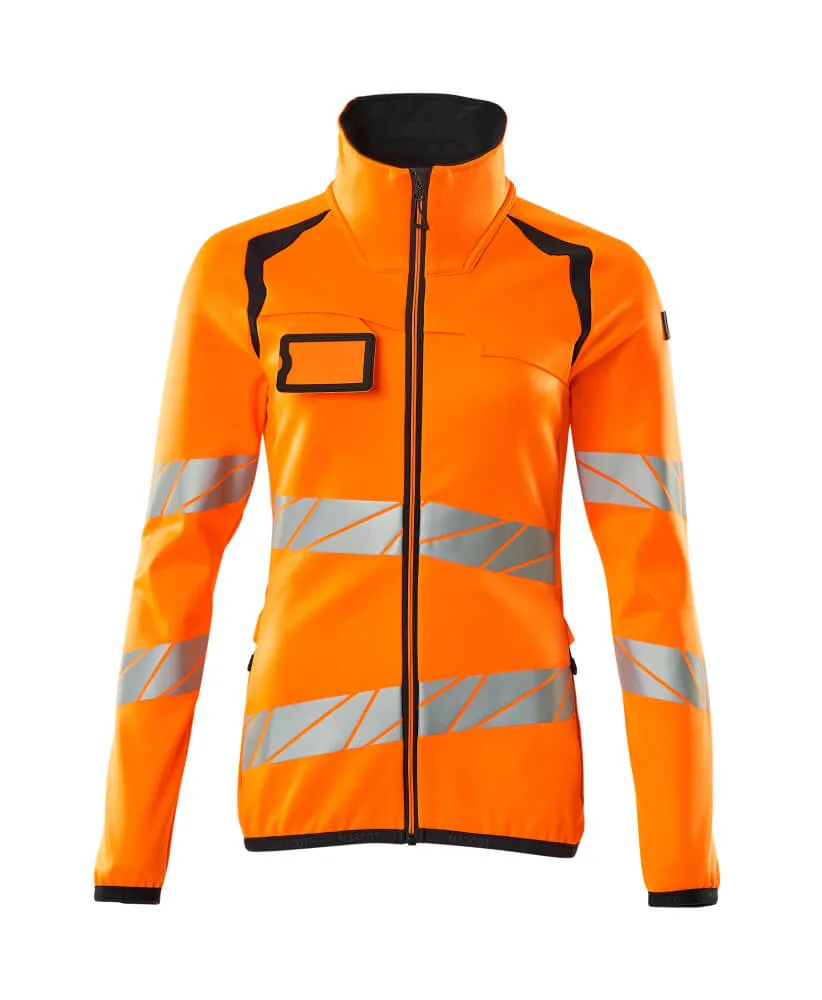 MASCOT® Fleecetrui met rits - hi-vis oranje/donkermarine