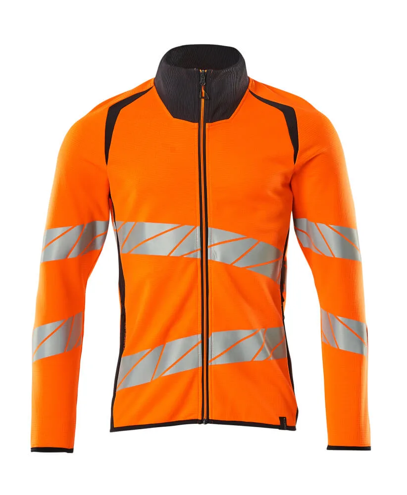 MASCOT® Sweatshirt met rits - hi-vis oranje/donkermarine