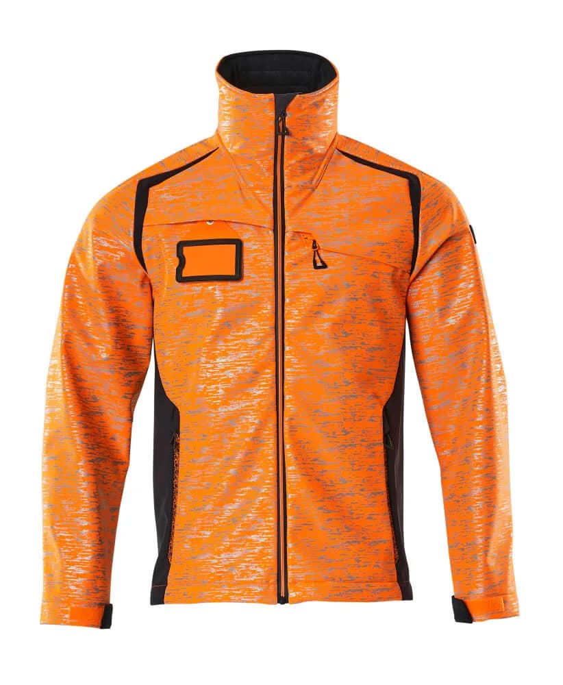 MASCOT® Softshell jas - hi-vis oranje/donkermarine