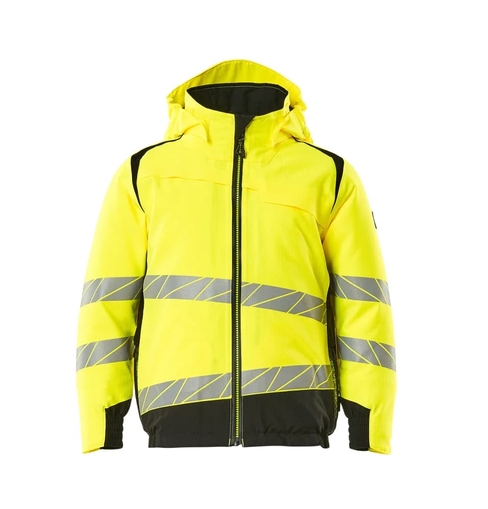 MASCOT® Winterjas voor kinderen - hi-vis geel/zwart