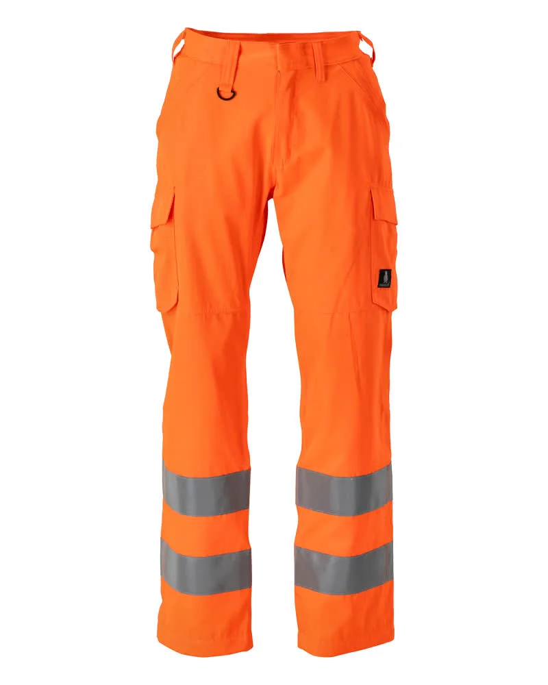 MASCOT® Broek met dijbeenzakken - hi-vis oranje