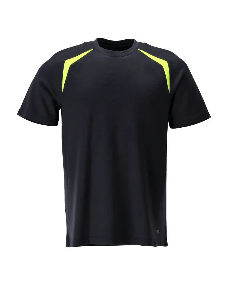 MASCOT® T-shirt - donkermarine/hi-vis geel