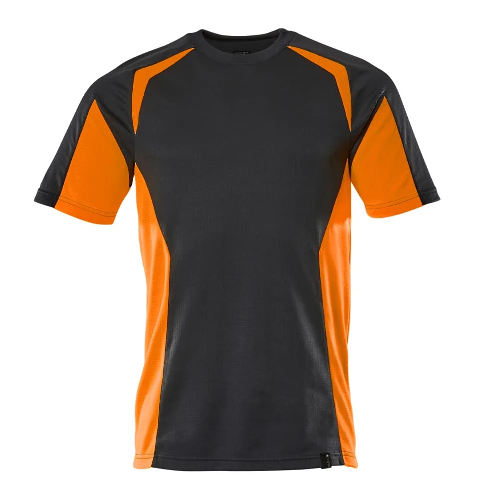 MASCOT® T-shirt - donkermarine/hi-vis oranje