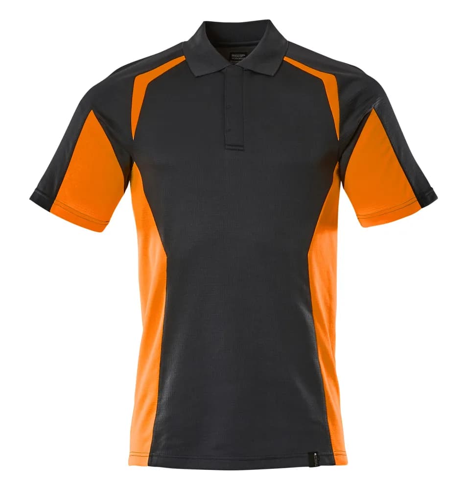 MASCOT® Poloshirt - donkermarine/hi-vis oranje