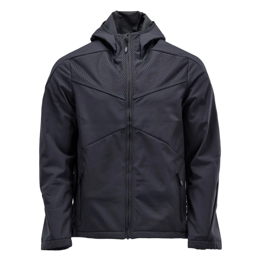 MASCOT® Softshell jas met capuchon - donkermarine