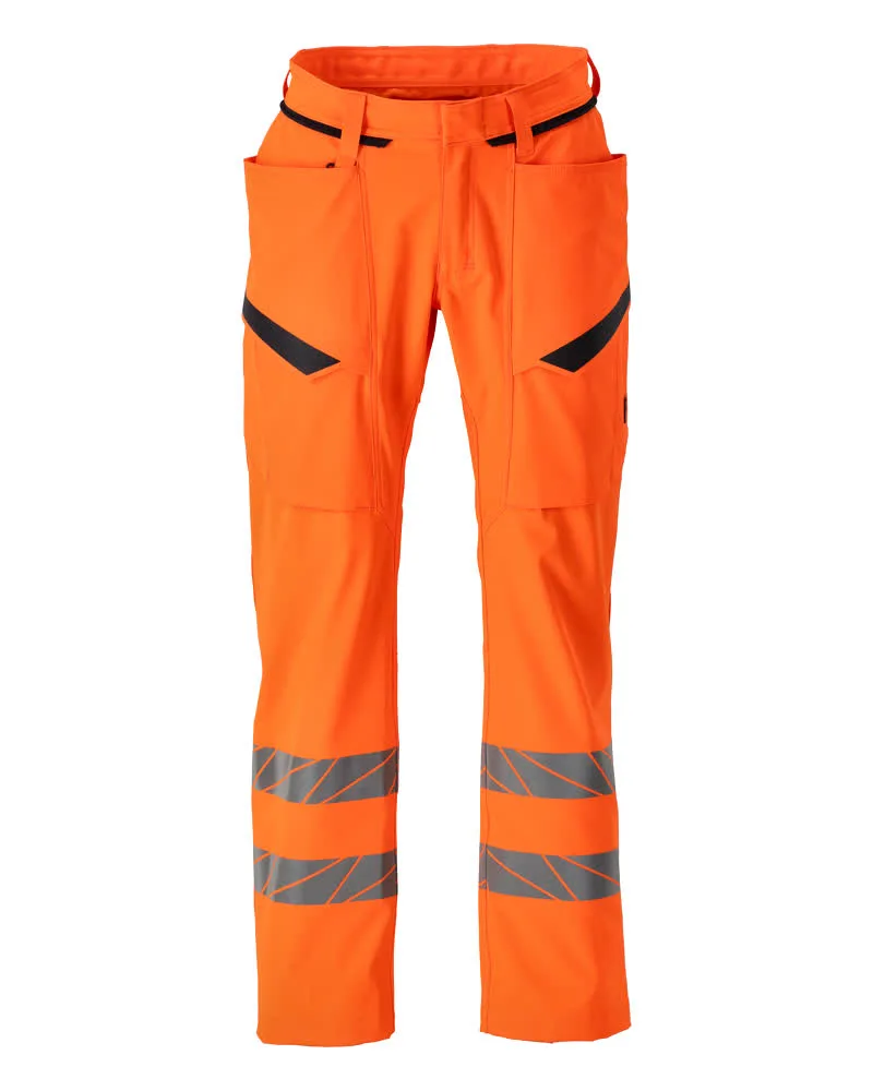MASCOT® Broek met dijbeenzakken - hi-vis oranje