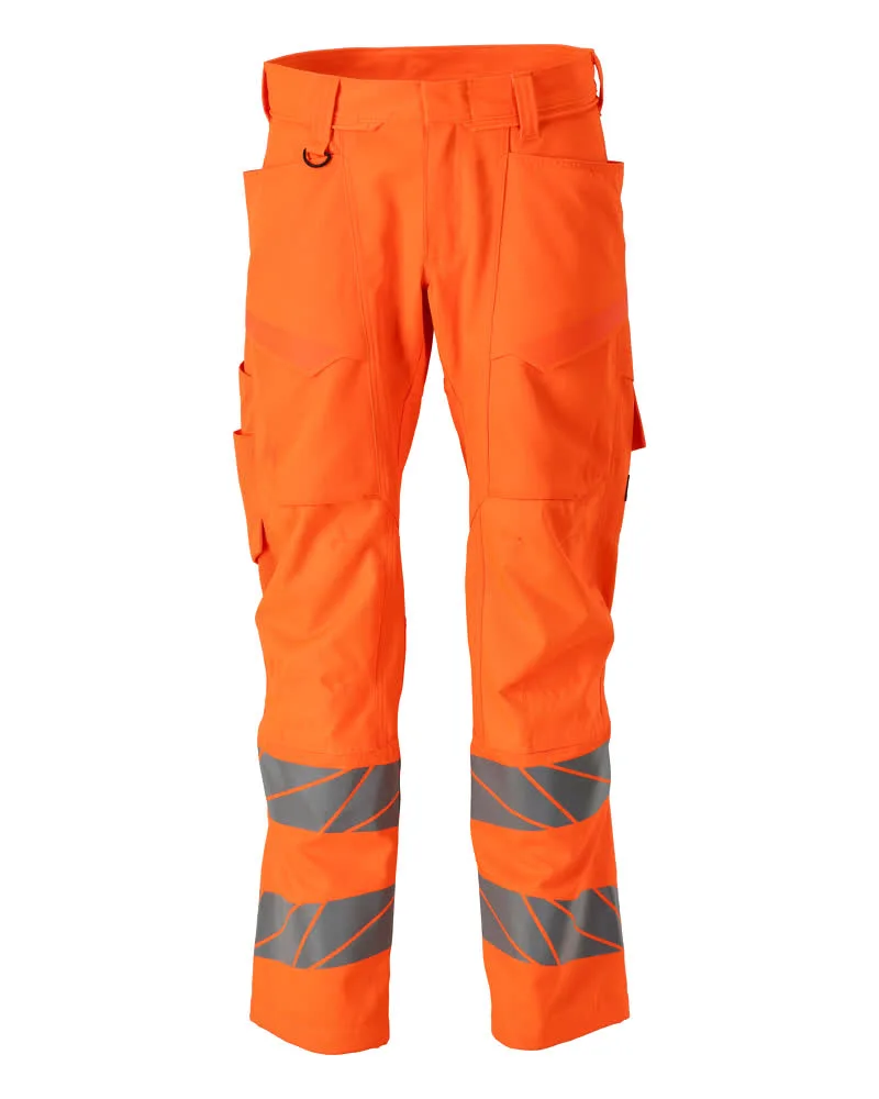 MASCOT® Broek met kniezakken - hi-vis oranje