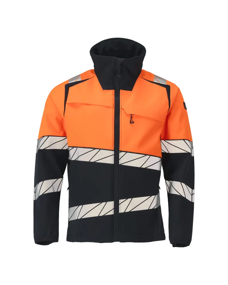 MASCOT® Softshell jas - donkermarine/hi-vis oranje