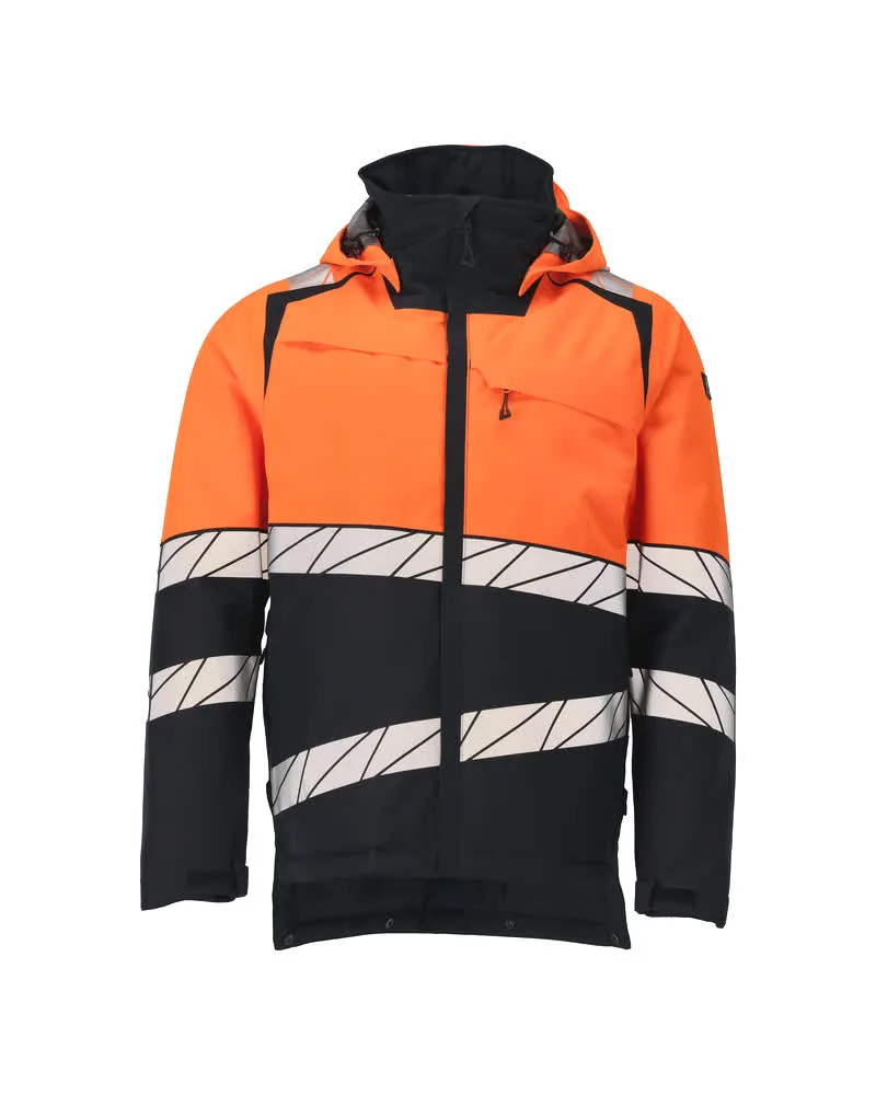 MASCOT® Winterjas - donkermarine/hi-vis oranje