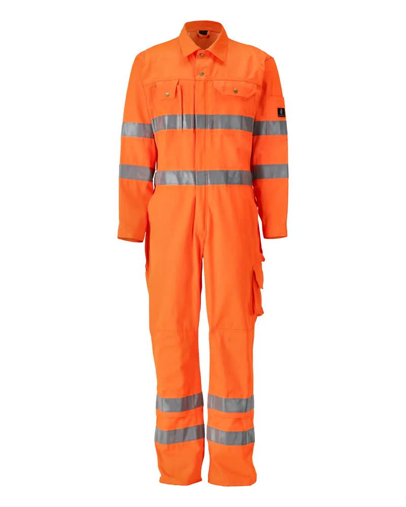 MASCOT® Overall met kniezakken - hi-vis oranje