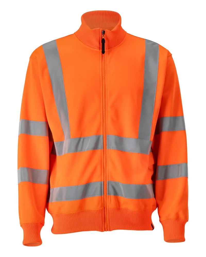 MASCOT® Sweatshirt met rits - hi-vis oranje