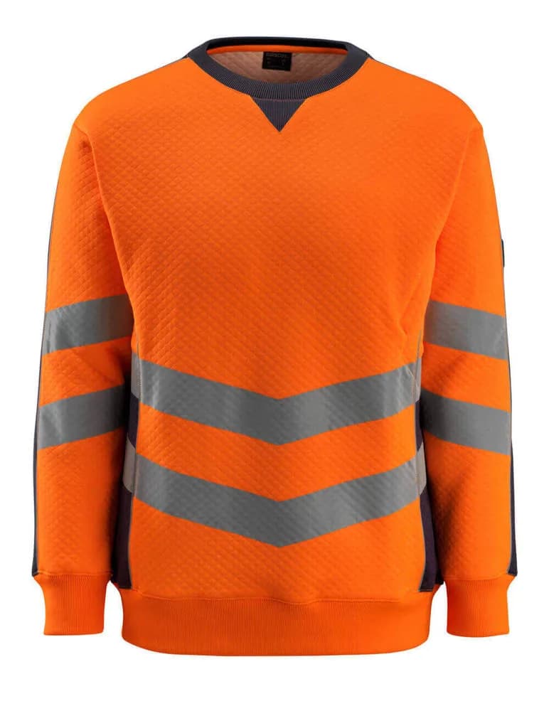 MASCOT® Sweatshirt - hi-vis oranje/donkermarine