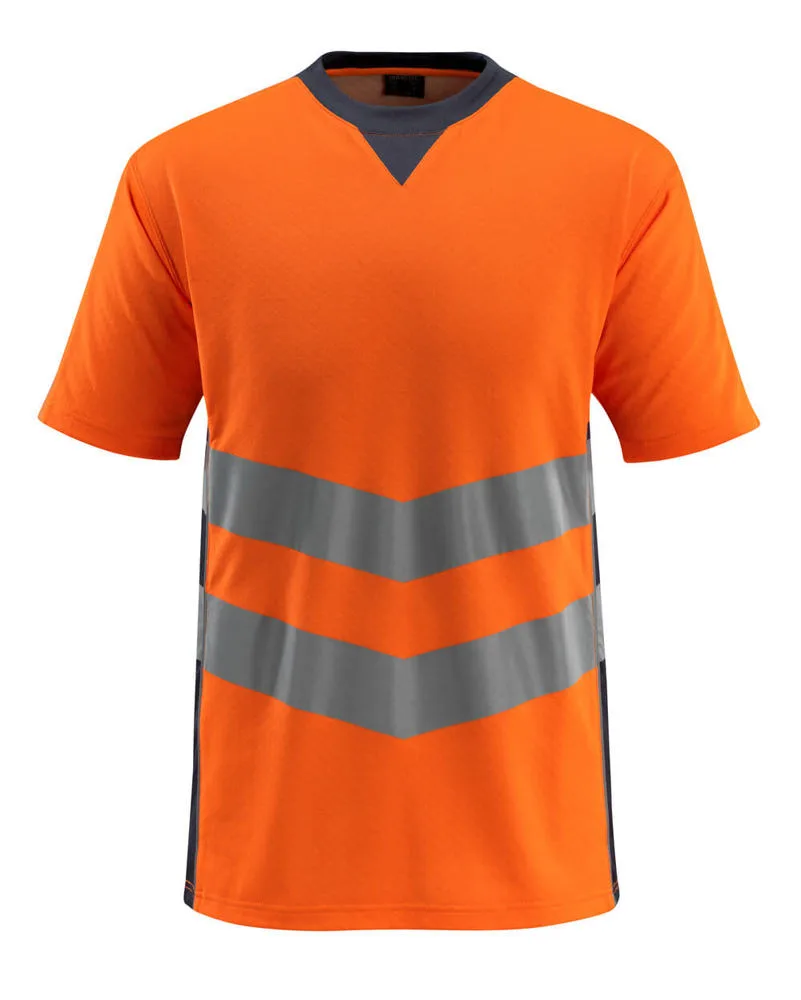 MASCOT® T-shirt - hi-vis oranje/donkermarine