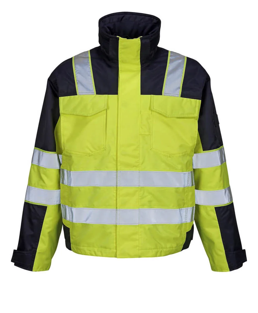 MASCOT® Winterjas - hi-vis geel/marine