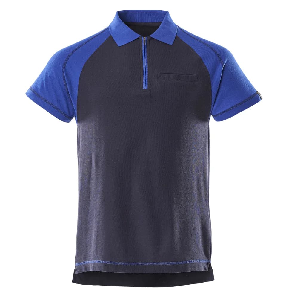 MASCOT® Poloshirt met borstzak - marine/korenblauw