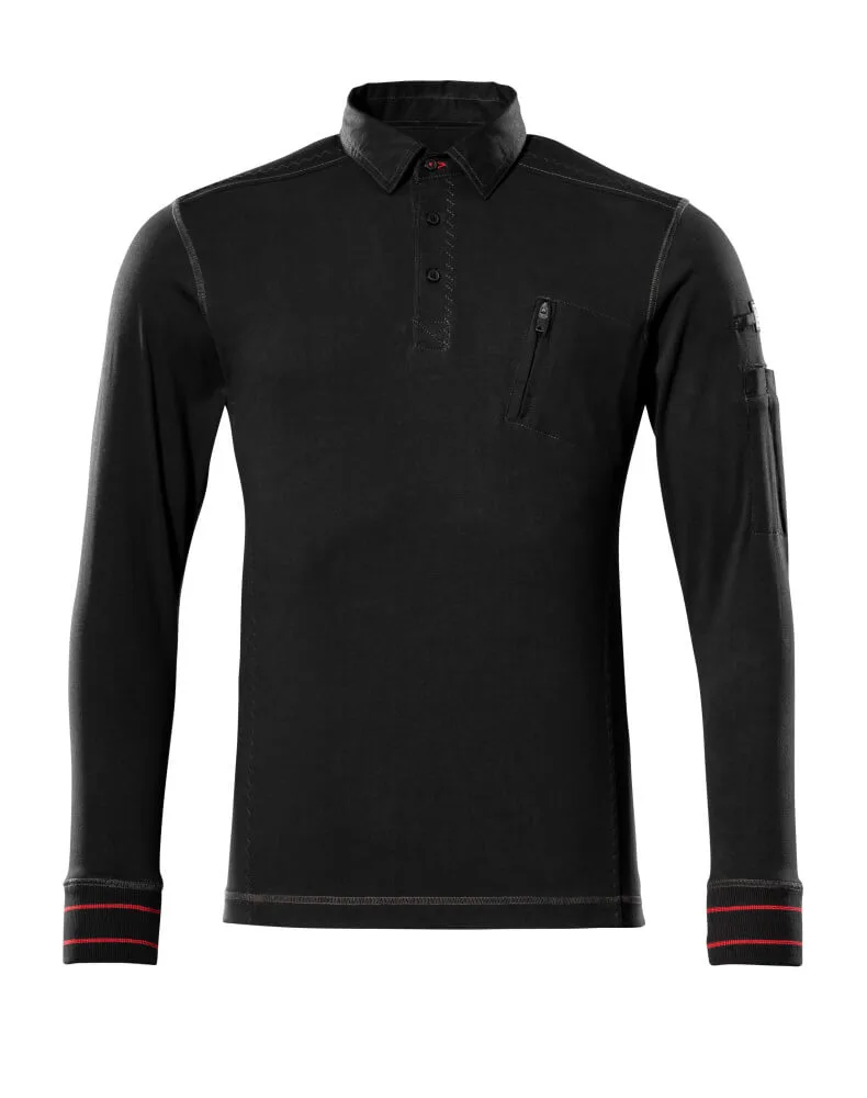 MASCOT® Polosweatshirt - zwart