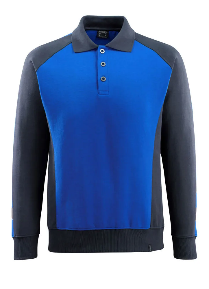 MASCOT® Polosweatshirt - korenblauw/donkermarine