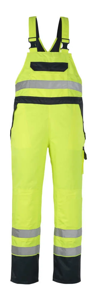 MASCOT® Overtrektuinbroek - hi-vis geel/marine
