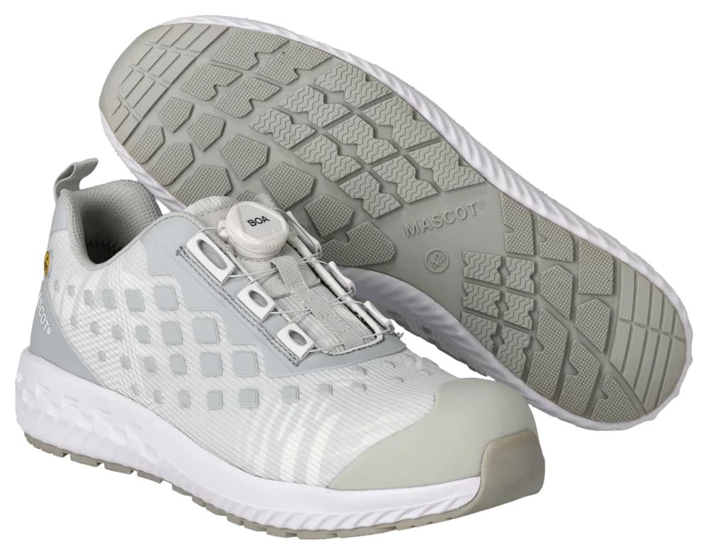MASCOT® Veiligheidsschoenen laag - wit/lichtgrijs-gemêleerd