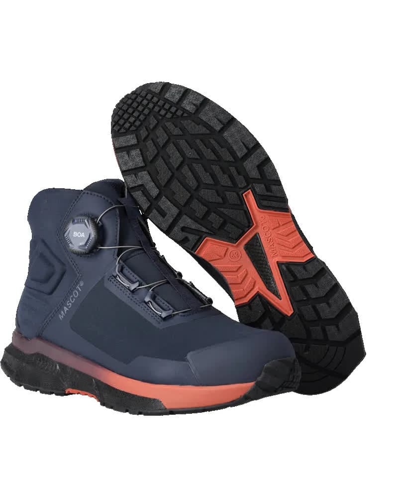 MASCOT® Veiligheidsschoenen hoog - donkermarine/bordeaux