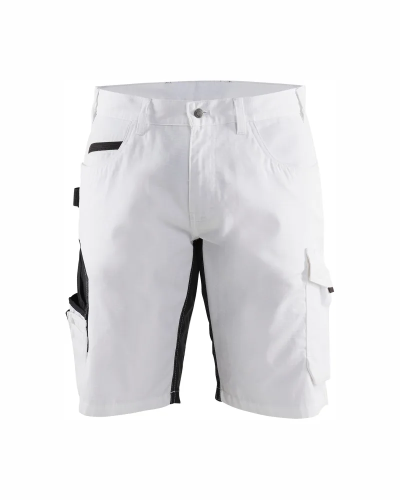 Blåkläder Schildersshort met stretch - Wit/Donkergrijs (1098)