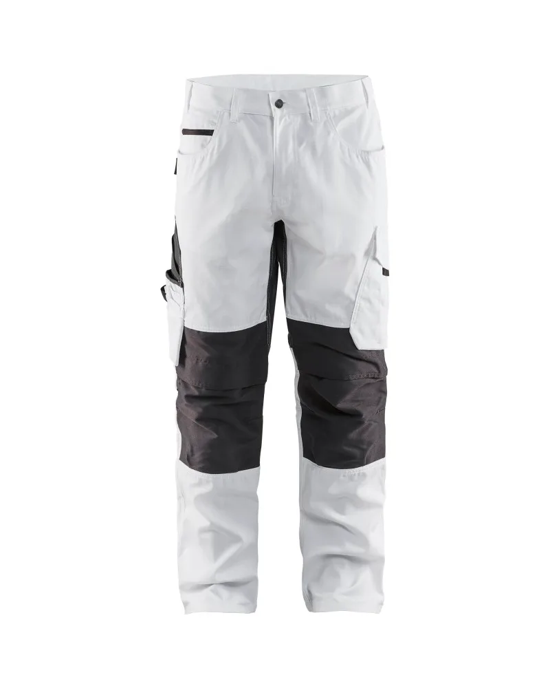 Blåkläder Schildersbroek met stretch - Wit/Donkergrijs (1098)
