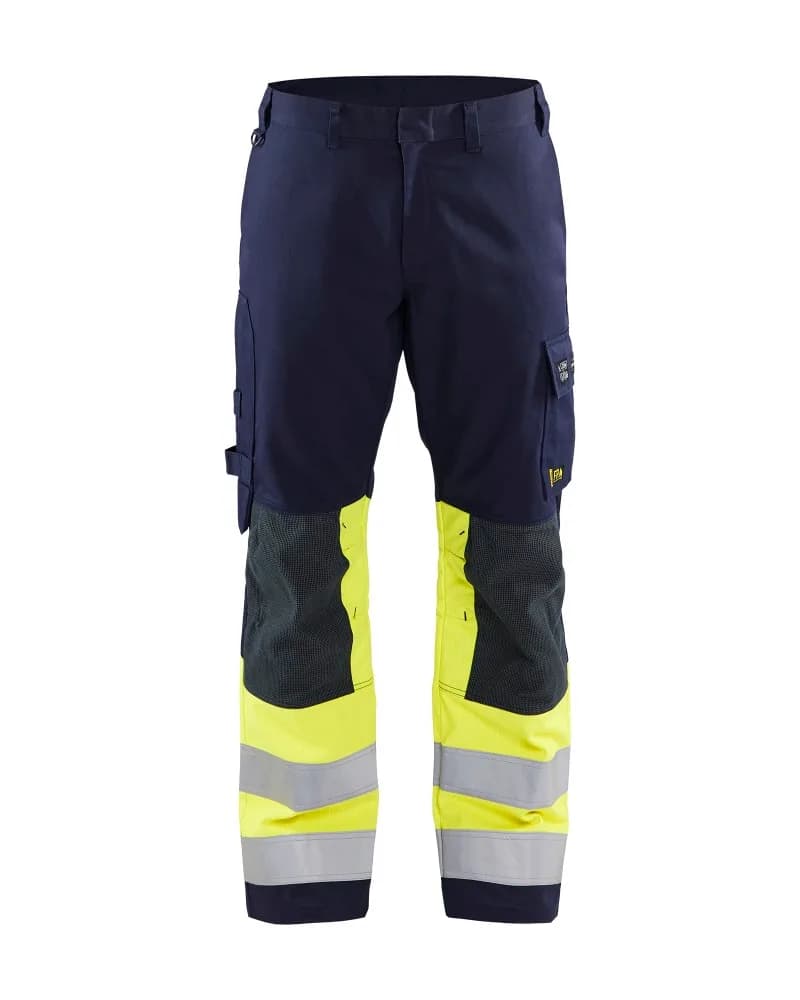 Blåkläder Multinorm werkbroek - Marine/High Vis Geel (8933)