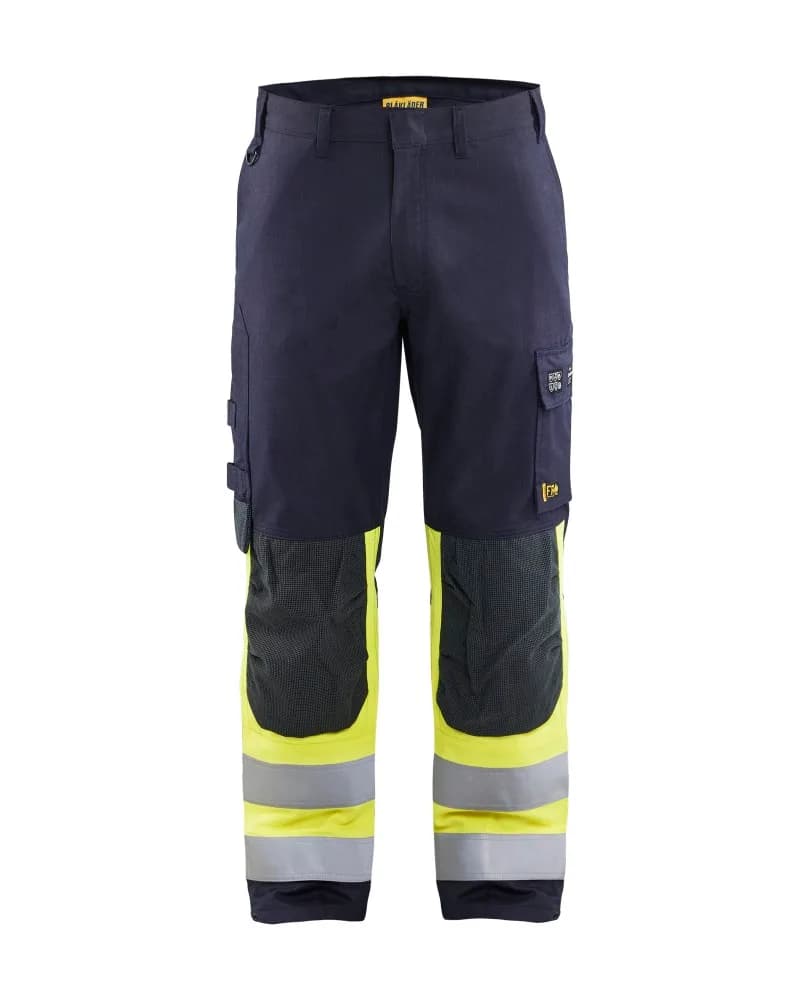 Blåkläder Multinorm werkbroek - Marine/High Vis Geel (8933)
