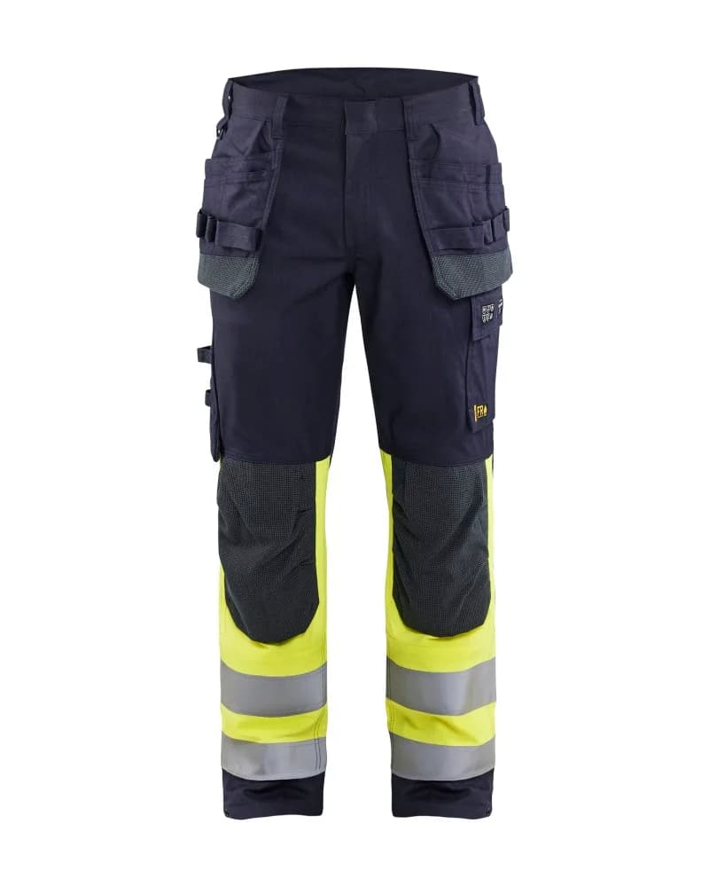 Blåkläder Multinorm werkbroek inherent met - Marine/High Vis Geel (8933)