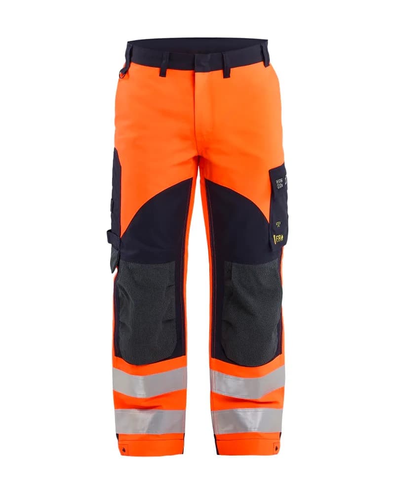 Blåkläder APC 2 Multinorm werkbroek inherent - High Vis Oranje/Marineblauw (5389)