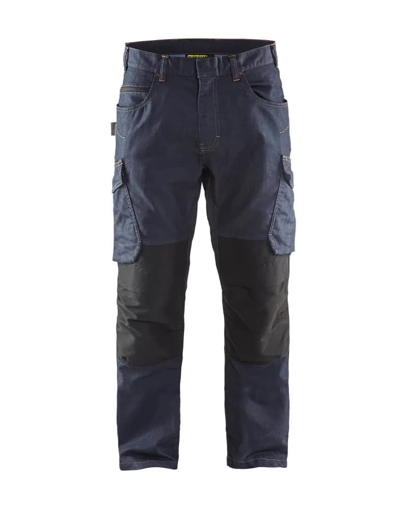 Blåkläder Service werkbroek denim - Marineblauw/Zwart (8999)