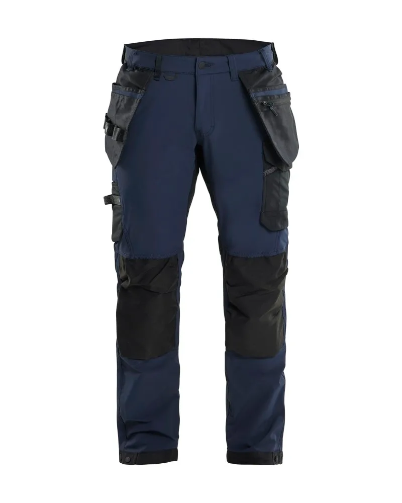 Blåkläder Werkbroek 4-weg stretch - Donker marineblauw/Zwart (8699)