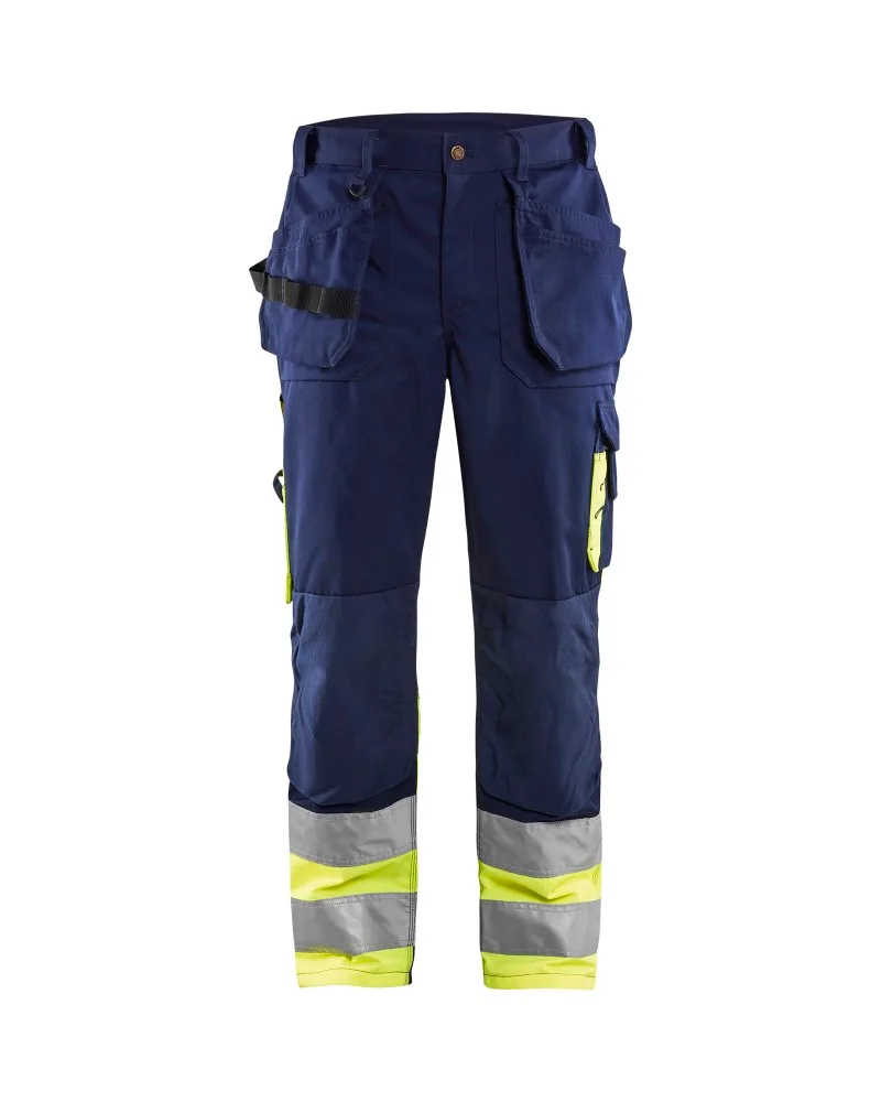 Blåkläder High Vis Werkbroek - Marine/High Vis Geel (8833)