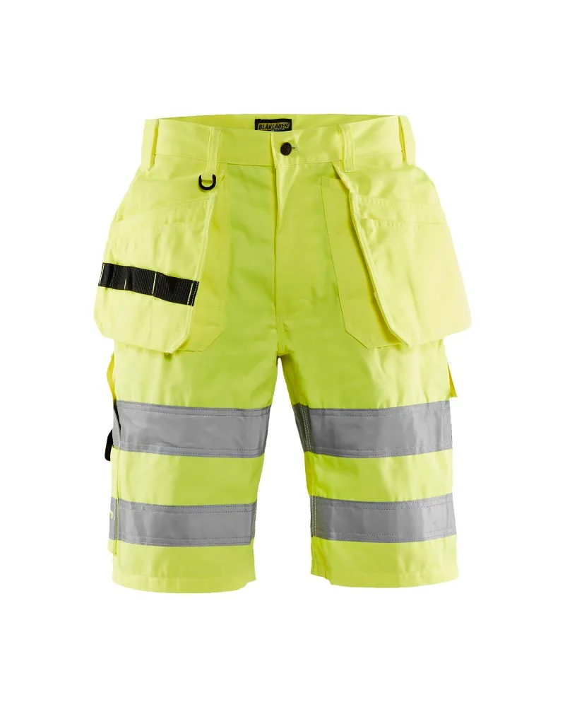 Blåkläder High Vis Short met gereedschapszakken - High Vis Geel (3300)