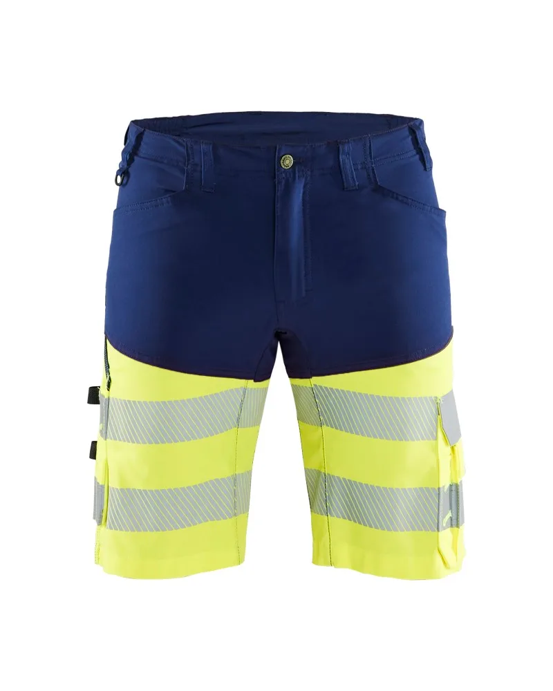 Blåkläder High Vis Short met stretch - Marine/High Vis Geel (8933)