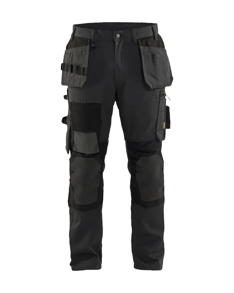 Blåkläder Werkbroek met stretch en gereedschapszakken - Donkergrijs/Zwart (9899)
