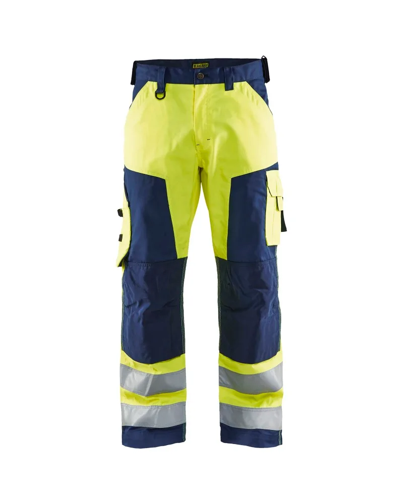 Blåkläder High Vis Werkbroek - High Vis Geel/Marineblauw (3389)