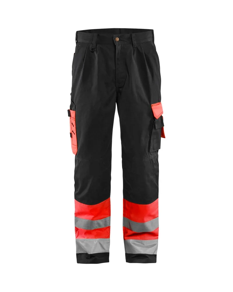 Blåkläder High Vis Werkbroek - High Vis Rood/Zwart (5599)