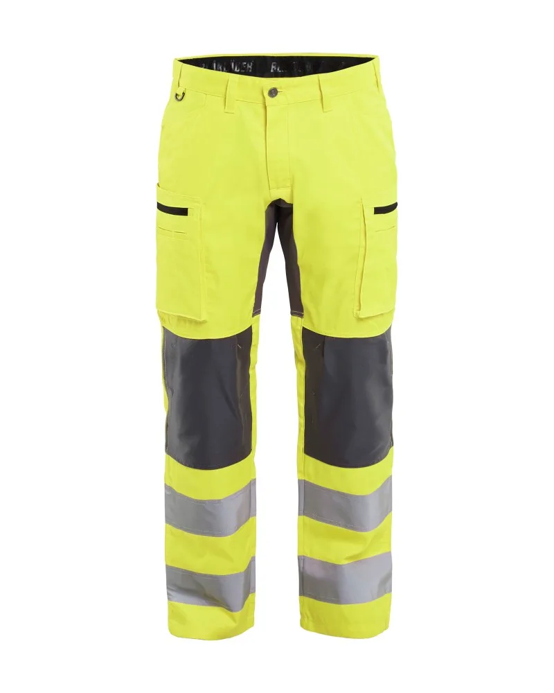 Blåkläder High Vis werkbroek met stretch - HIgh Vis Geel/Medium grijs (3396)