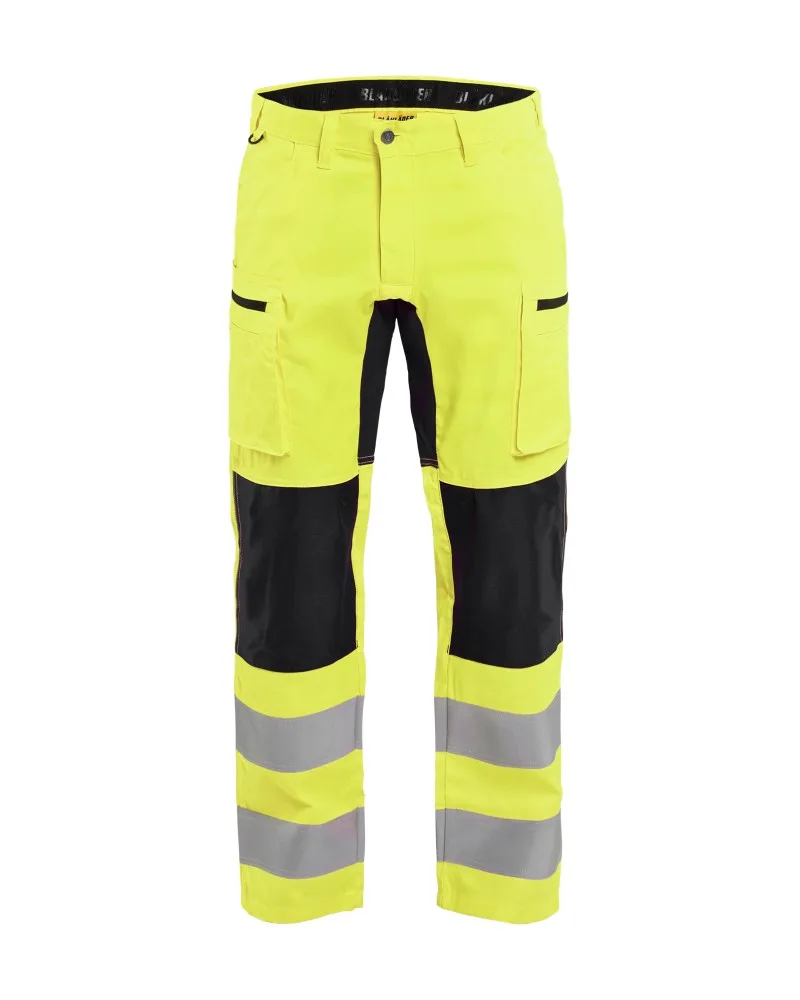 Blåkläder High Vis werkbroek met stretch - High Vis Geel/Zwart (3399)