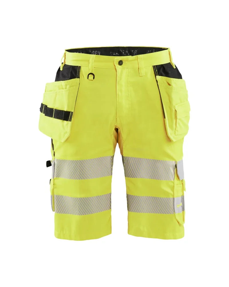 Blåkläder High Vis short met stretch en gereedschapszakken - High Vis Geel (3300)