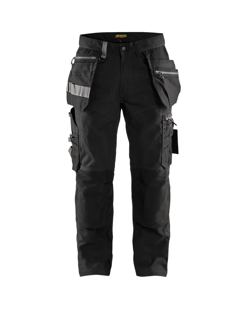 Blåkläder Werkbroek met stretch en gereedschapszakken - Zwart (9900)