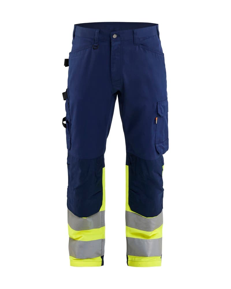 Blåkläder High Vis werkbroek - Marine/High Vis Geel (8933)