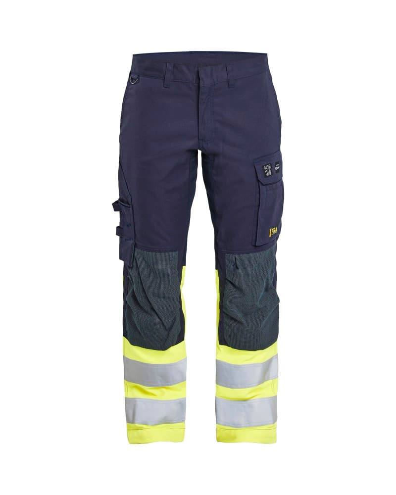 Blåkläder Multinorm werkbroek stretch - Marine/High Vis Geel (8933)
