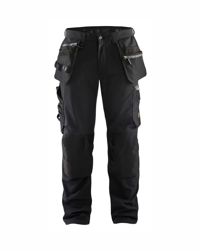 Blåkläder Werkbroek softshell met gereedschapszakken - Zwart (9900)