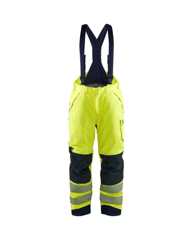 Blåkläder Multinorm winterwerkbroek - High Vis Geel/Marineblauw (3389)